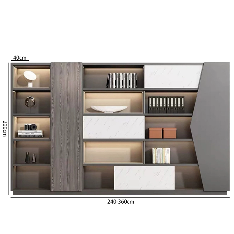 Modern L-shaped Office Desk Chair Set for President Boss Executive Use Light Luxury High-end Commercial - MEI YI