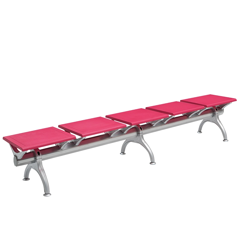 Customizable Unbacked Durable 2 3 4 5 Seater Clinic Airport Public PU Hospital Waiting Chair With Cold Rolled Steel Feet - MEI YI