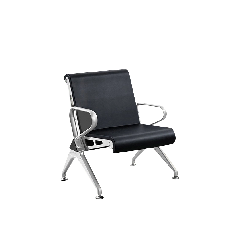 Medical Metal Furniture Waiting Chair Triple Bench 3 4 5 Seater Pu Foam Black Red Blue Seat for Hospital Airport Office Building - MEI YI