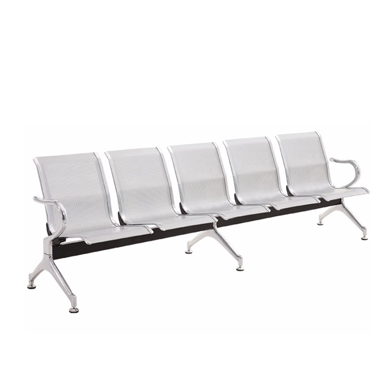 4-seats Public Waiting Chair Bus Station Subway Train Waiting Chair Metal Iron Chrome Plating Modern Chair School 1 Pc - MEI YI