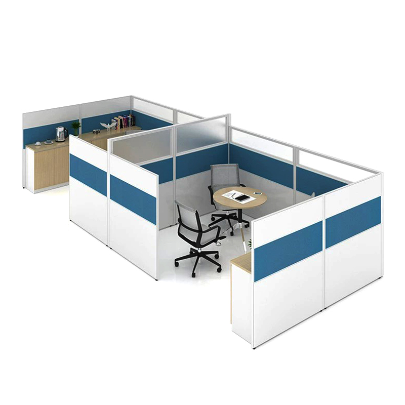 Modern Modular Office Furniture Partition 4 Seat Desk Table Office Cubicle Workstation