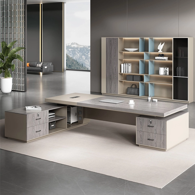 High-end Luxury High End Desks Wooden Manager Furniture Table Office Furniture - MEI YI