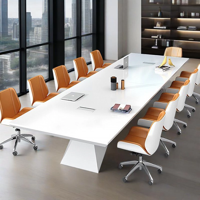 High-End Boardroom Table Manufacturer, Luxury Commercial Conference Desk for Executive Meetings, ODM Manufacturing – MEI YI Furniture - MEI YI