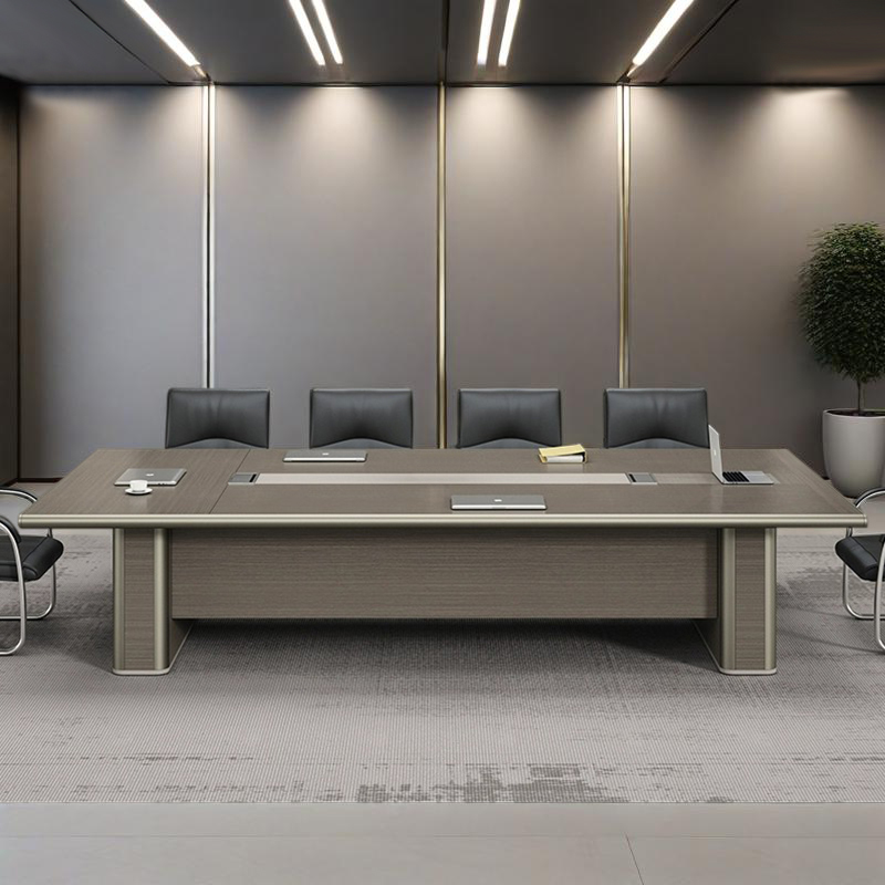 Modular Training Furniture, Table Set with Matching Long Bench Seating for Corporate Sessions, ODM Supplier &ndash; MEI YI Furniture