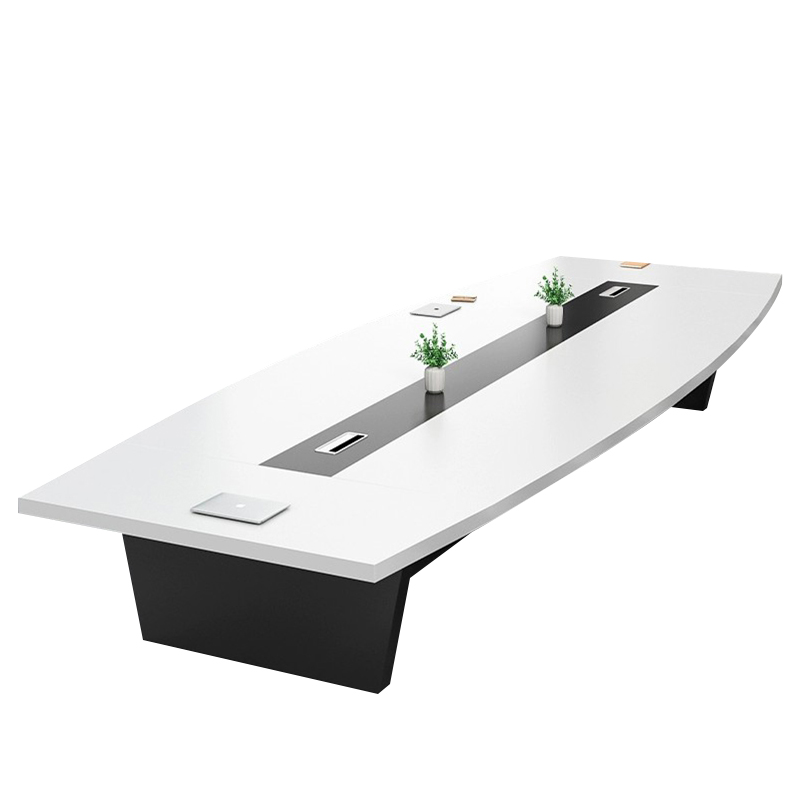 Conference Table Manufacturer, Sleek Rectangular Design with Centralized Cable Management and Color Choices, ODM Supplier &ndash; MEI YI Furniture