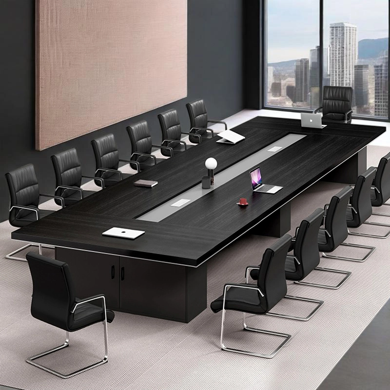 Boardroom Table Manufacturer, ExecuBoard Conference Table with Cable Management for Multiple Attendees, ODM Design – MEI YI Furniture - MEI YI