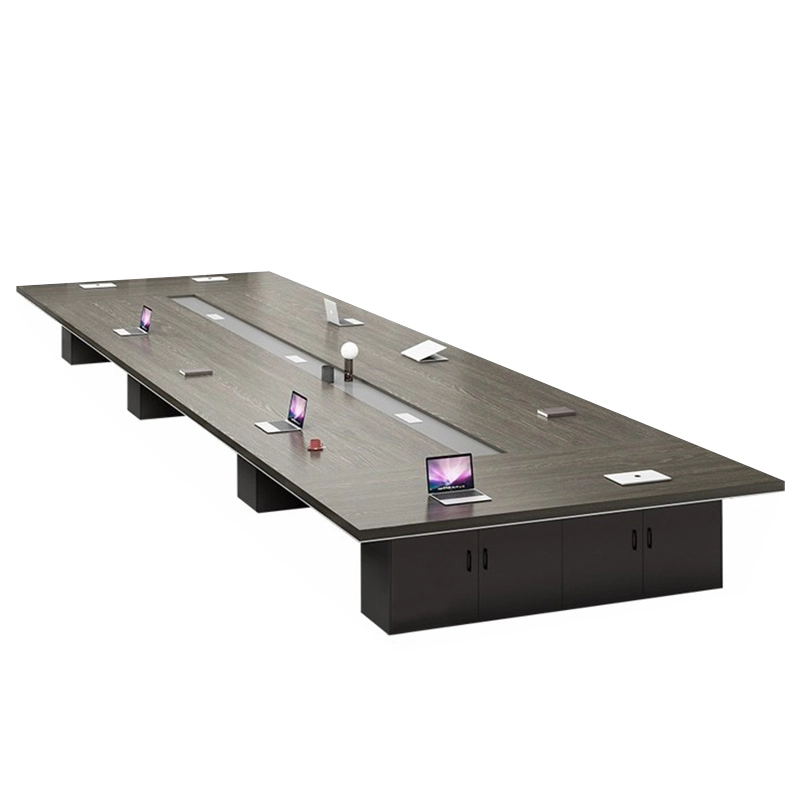 Commercial Office Furniture, ExecuBoard Conference Table with Cable Management for Professional Meeting Spaces, ODM Factory – MEI YI Furniture - MEI YI