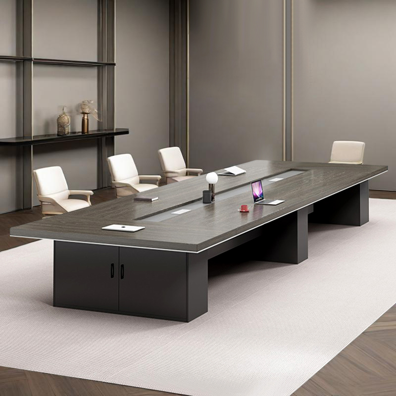 Boardroom Table Manufacturer, ExecuBoard Conference Table with Cable Management for Multiple Attendees, ODM Design &ndash; MEI YI Furniture
