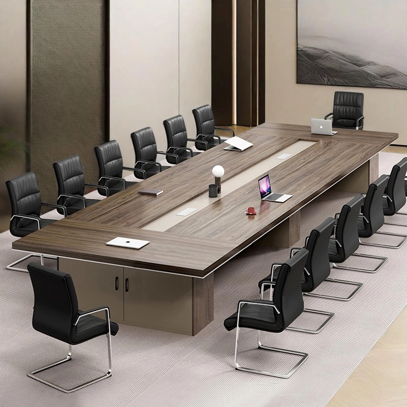 Executive Conference Table, Long Boardroom Table with Hidden Cable Routing and Spacious Surface, ODM Supplier – MEI YI Furniture - MEI YI
