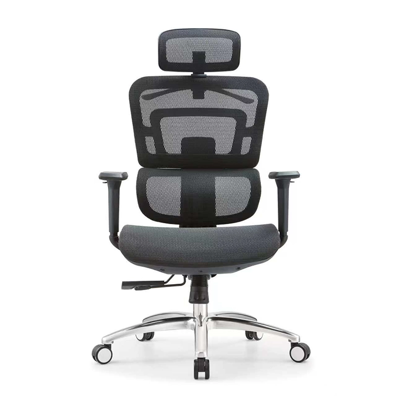 Ergonomic Office Chair, Adjustable Arms, Chrome Five-Star Base, and Smooth Height Adjustment, ODM Supplier – MEI YI Furniture - MEI YI