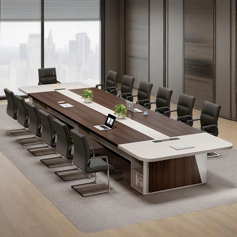 Executive Boardroom Table, Grand Conference Table with Premium Construction in Multiple Sizes, ODM Supplier – MEI YI Furniture - MEI YI