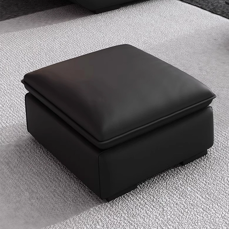 Modern Black Leather Sofa Set for Living Room and Office - MEI YI