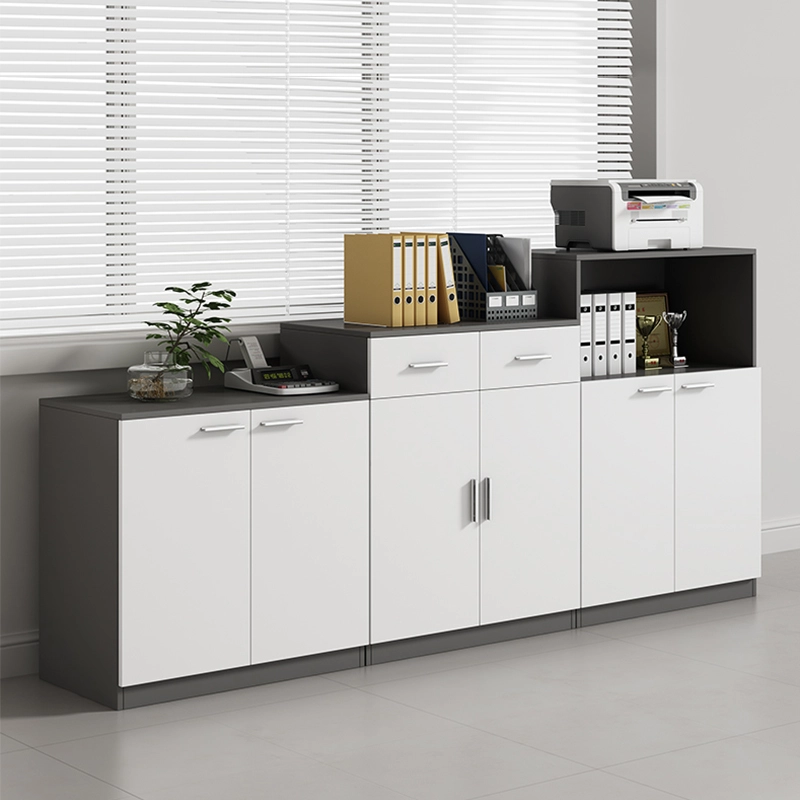 Office Furniture Manufacturer, Wood Panel File Cabinet with Four Lockable Drawers for Document Security, ODM Solutions – MEI YI Furniture - MEI YI