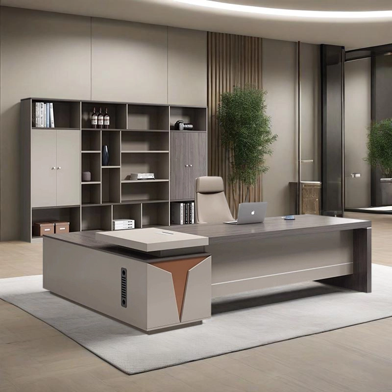 Luxury Executive Desk, Premium Particle Board Workstation with Factory-Direct Pricing and Modern Design, ODM Supplier – MEI YI Furniture - MEI YI