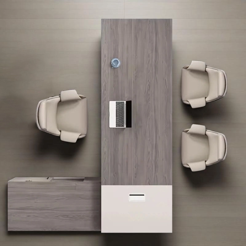 Executive Office Furniture, Particle Board Workstation for CEO with Sleek Design and Ample Storage, ODM Wholesale – MEI YI Furniture - MEI YI