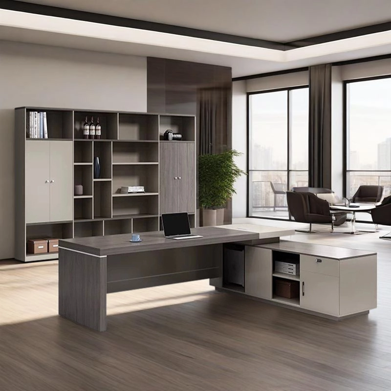 Office Furniture Factory, Executive Desk for CEO with Premium Particle Board Construction and Storage, ODM Projects – MEI YI Furniture - MEI YI