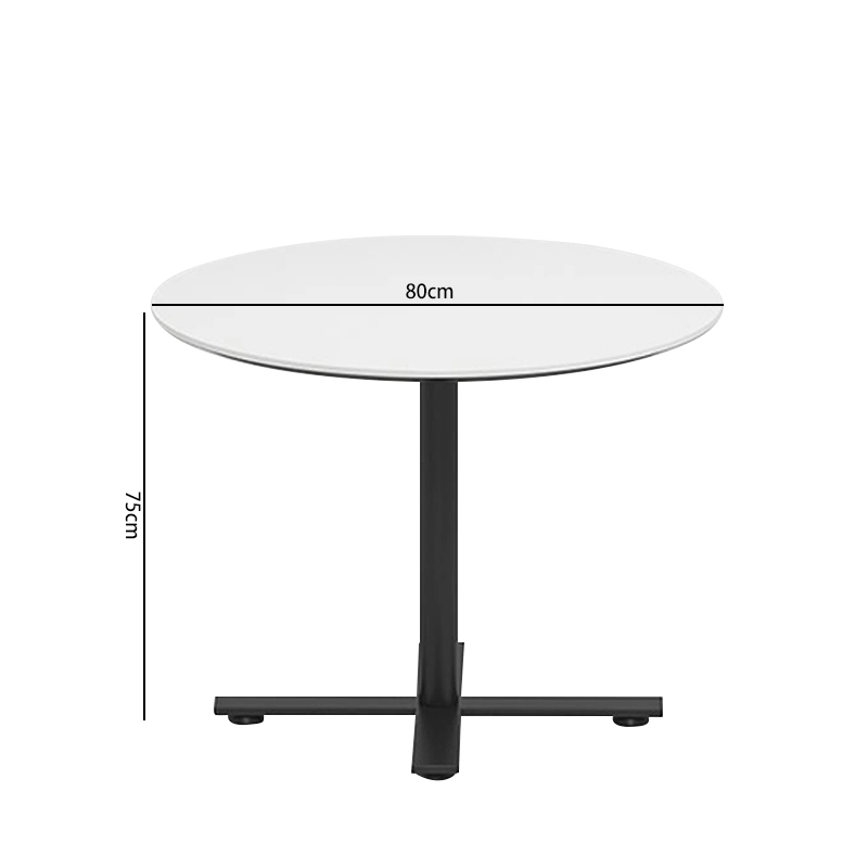 Lounge Furniture Manufacturer, Cafe Tables with White Tabletops and Black Steel Frames, Square and Round Options, ODM Design – MEI YI Furniture - MEI YI