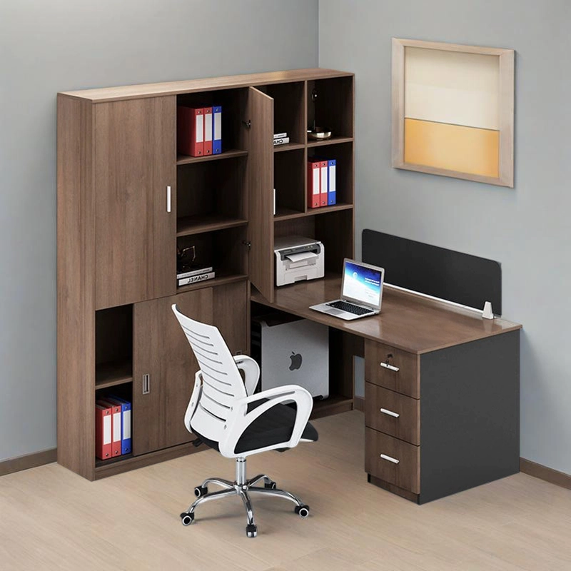 Office Cubicle Manufacturer, Modular Workstation with Integrated Desk and File Storage Drawers, ODM Wholesale – MEI YI Furniture - MEI YI