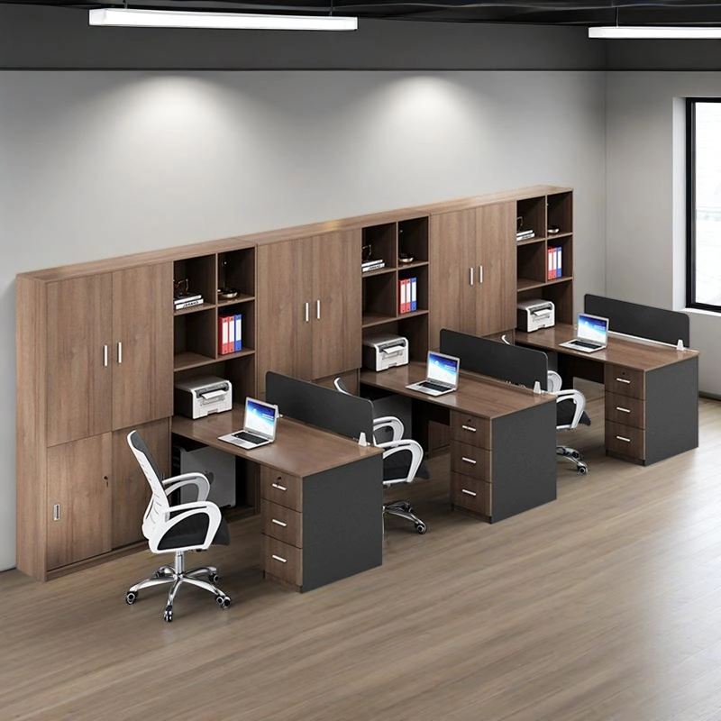 Cubicle Workstation Manufacturer, Modular Desk with Integrated File Cabinet for Commercial Offices, ODM Supplier – MEI YI Furniture - MEI YI