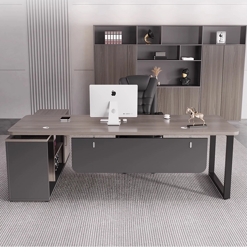 Modern Executive Office Desk Set with Ergonomic Chair - MEI YI