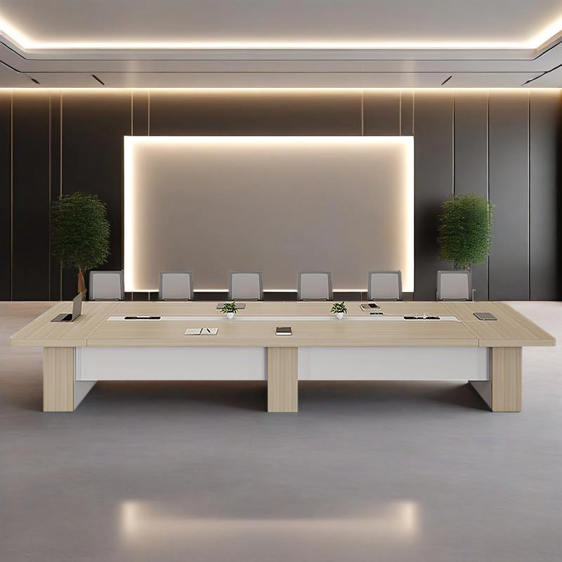 Executive Conference Room Set, Custom Wood Table with Office Chairs for Business Meetings, OEM/ODM Supplier – MEI YI Furniture - MEI YI