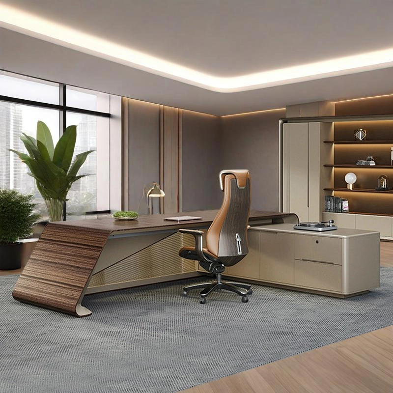 Premium Executive Corner Desk with Modular Design for Manager Offices and Home Workspaces, Furniture Manufacturer – MEI YI Furniture - MEI YI