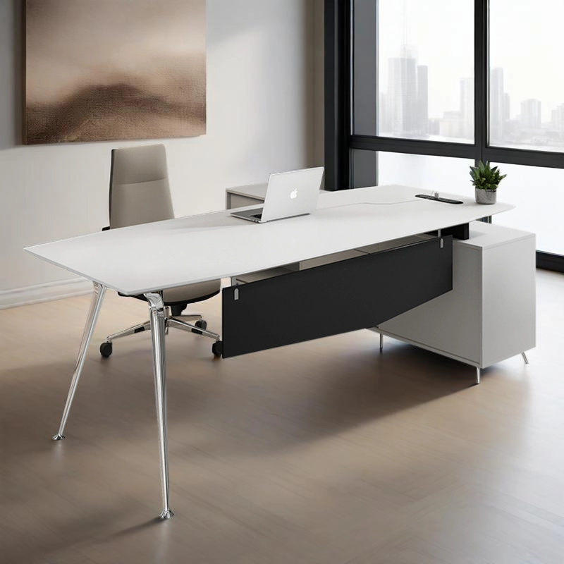 Business Executive Desk with MFC Panels for Manager Offices and Conference Workspaces, Project Manufacturer – MEI YI Furniture - MEI YI