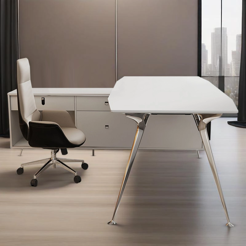 Professional Manager Office Desk with Modern MFC Structure for Corporate Interiors, Contract Furniture Factory – MEI YI Furniture - MEI YI