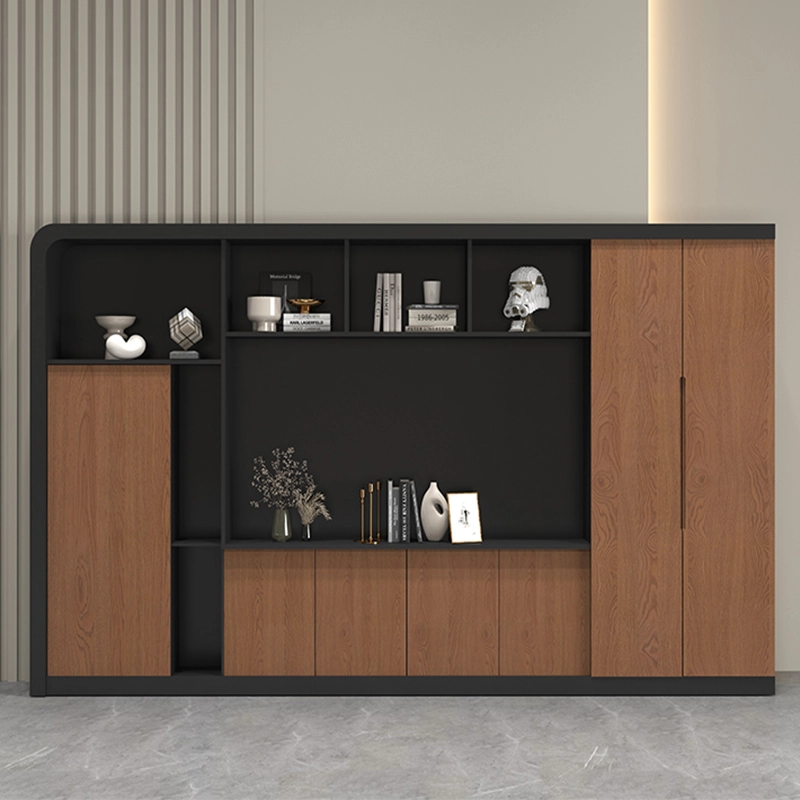Commercial Office Desk for Two Employees with High Partition and Storage System, OEM/ODM Supplier – MEI YI Furniture - MEI YI