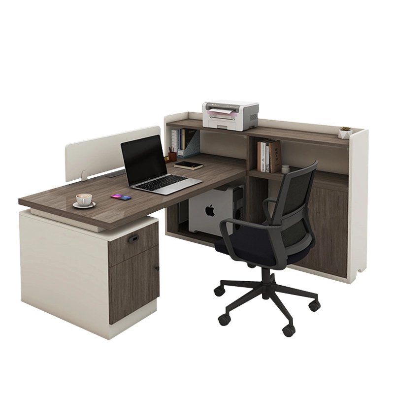 Professional 2-Seat Office Workstation with High Privacy Partition for Open Workspace Layouts, OEM Producer – MEI YI Furniture - MEI YI