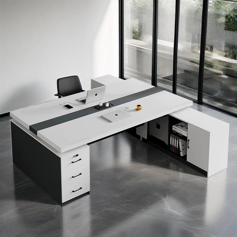 Office Furniture Manufacturer, Modular Open Office Desk with Side Drawer Cabinet for Commercial Workspaces, ODM Manufacturer – MEI YI Furniture - MEI YI
