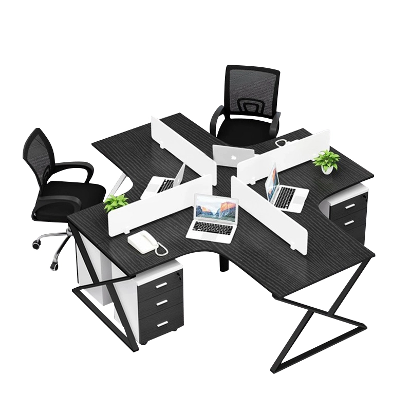 Professional Staff Workstation Desk with Mobile Drawer Cabinets for Modern Office Layouts, OEM Producer – MEI YI Furniture - MEI YI