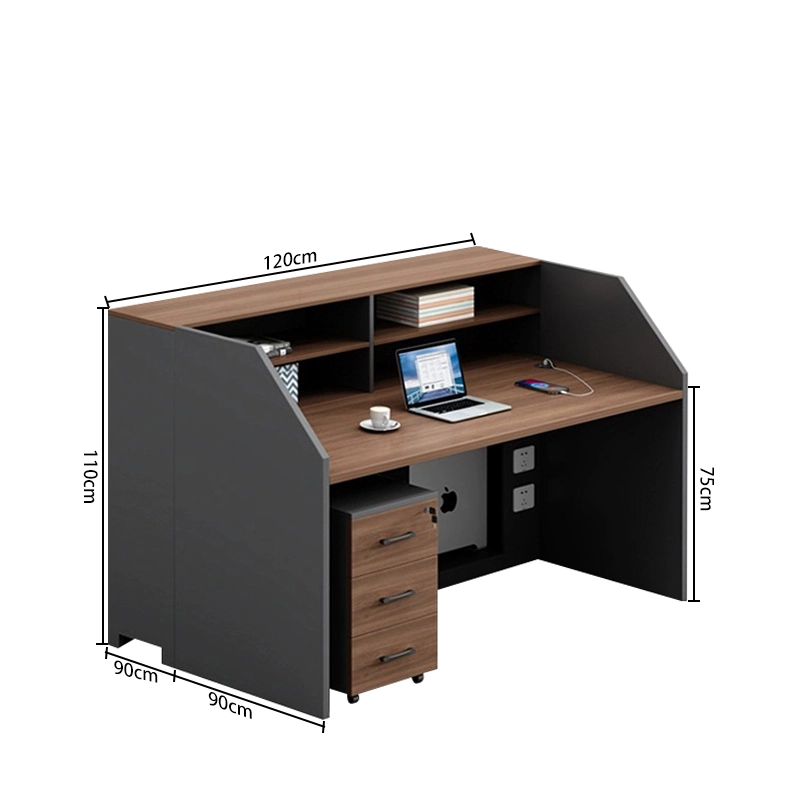 Office Cubicle Workstation Desk System with High Partitions and Storage Shelves for Staff Offices, ODM Factory – MEI YI Furniture - MEI YI