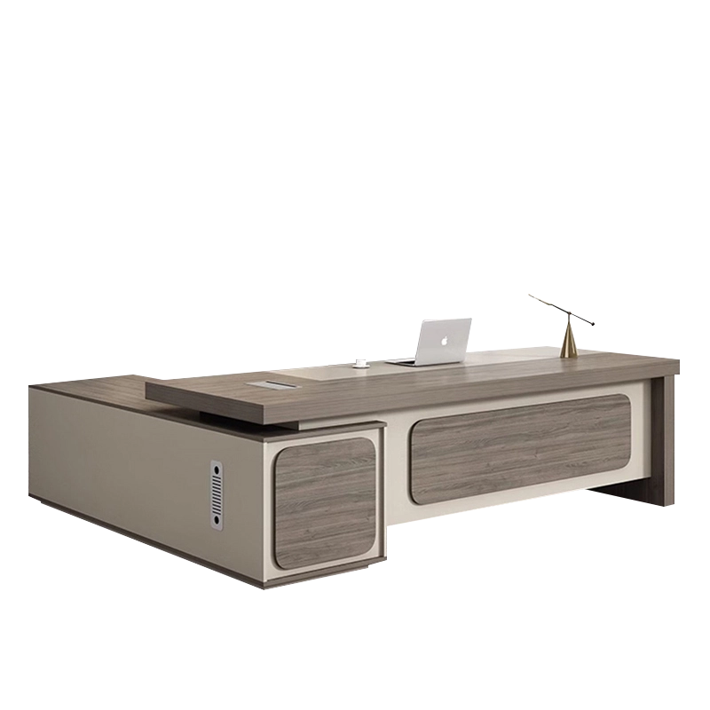 Melamine Manager Office Table L Shape for Commercial Business Office Direct Factory Supplier MEIYI - MEI YI