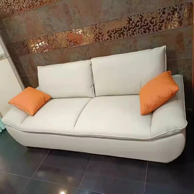 Modern Black Leather Sofa Set for Living Room and Office - MEI YI