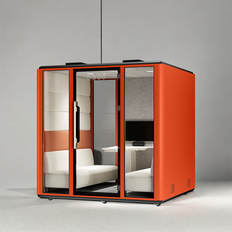Multi-user easy-to-assemble portable office booth suitable for office hotel and other scenarios