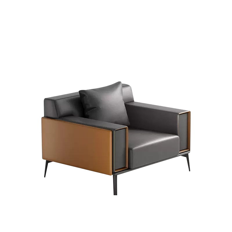 High-Class Modern Leather 3-Seat Sofa – New-Style Commercial Office & Reception Area Procurement - MEI YI
