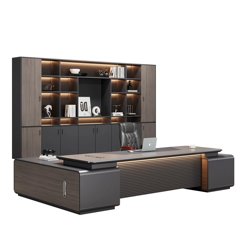 Modern Executive Office Furniture Set, Manager Desk with Storage Cabinet for Business Offices, OEM Producer – MEI YI Furniture - MEI YI