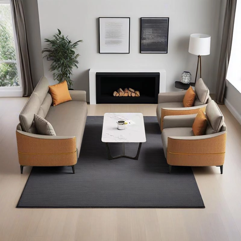 Modern Leather Executive Set Comfortable Lounge Reception Office Furniture Ergonomic Luxury 1 3 Seater Nordic Design - MEI YI