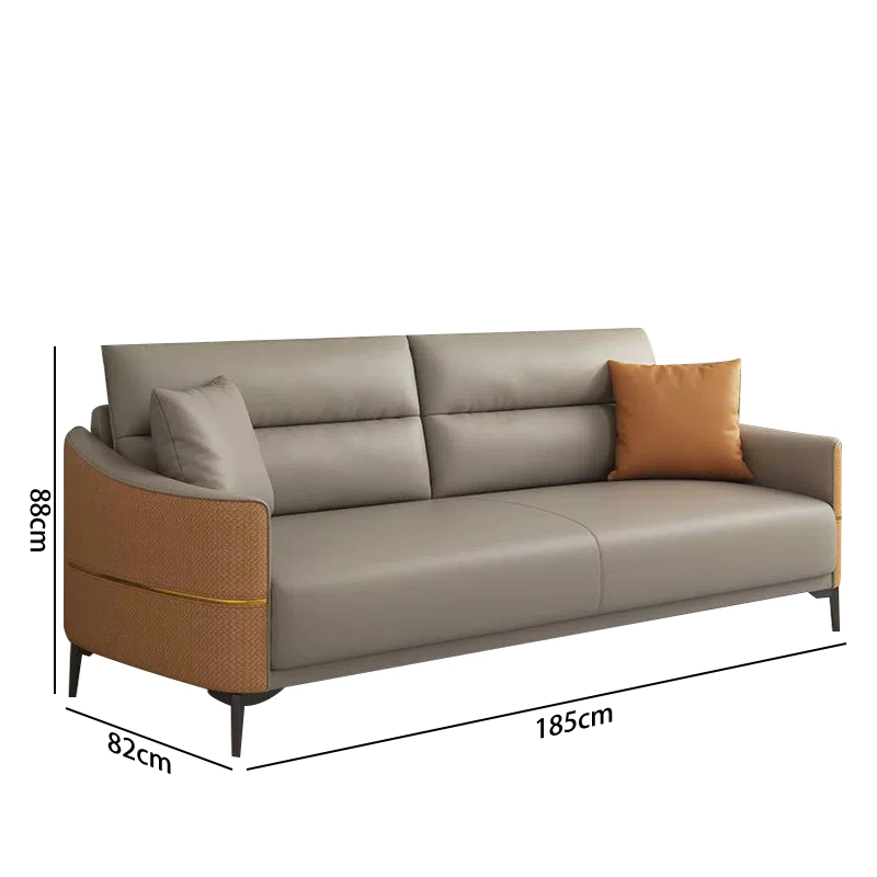 Modern Leather Executive Set Comfortable Lounge Reception Office Furniture Ergonomic Luxury 1 3 Seater Nordic Design - MEI YI