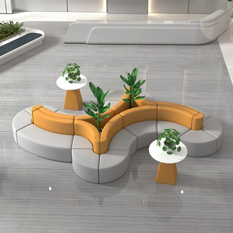 Hotel Lobby Lounge Seating, Floral-Shaped Modular Sofa with Custom Colors, Furniture Manufacturer – MEI YI Furniture - MEI YI