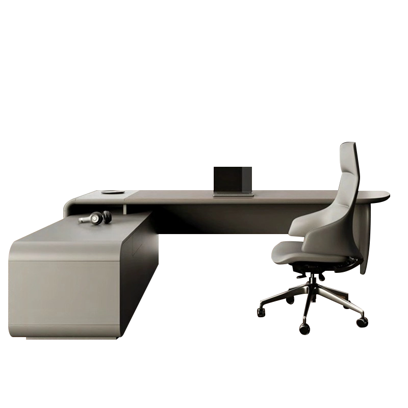 High-End Luxury Modern Office Furniture Executive Director Desk File Cabinet Computer Workstation for Contemporary Office - MEI YI