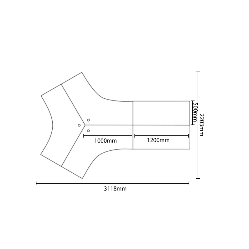 Wood and Metal Office Workstation, Modular Desk System with Steel Structure, ODM Factory – MEI YI Furniture - MEI YI