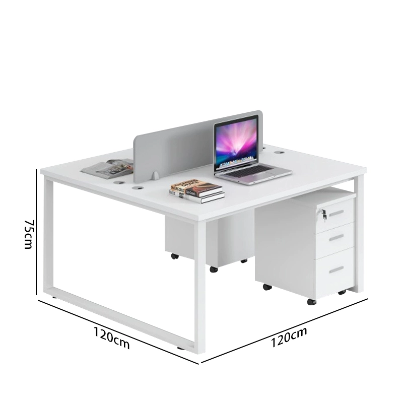 Open Plan Office Furniture, Shared Bench Desk with Mobile Storage and Privacy Panels, OEM/ODM Supplier – MEI YI Furniture - MEI YI