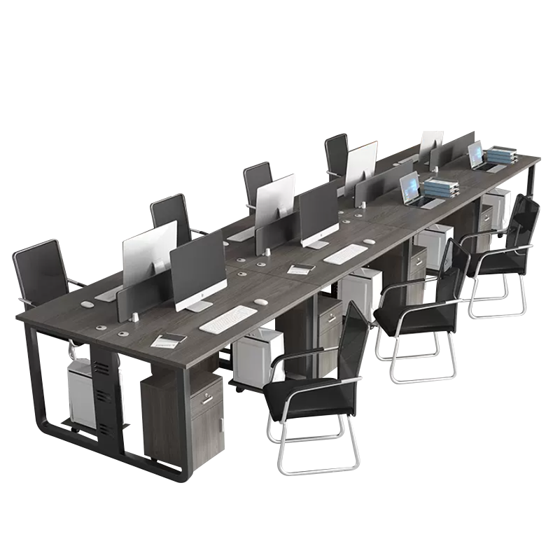Office Furniture Modular Office Desk Workspace 4 6 Seats Bureau De Travail Cubicle Partition Workstation Office Table and Chair