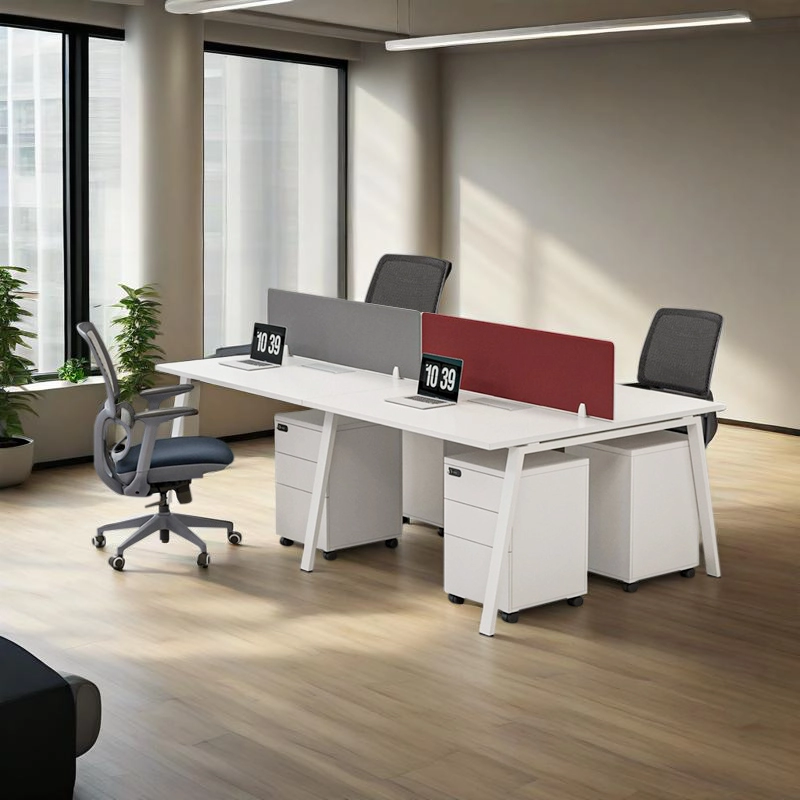 Modern Modular Office Furniture 2-6 Seat Staff Workstation Desk for Staff Working Table - MEI YI