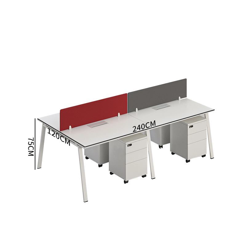 Modern Modular Office Furniture 2-6 Seat Staff Workstation Desk for Staff Working Table - MEI YI