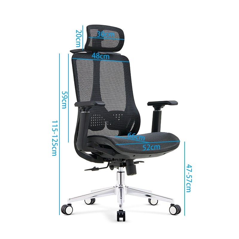 Luxury Mesh Executive Office Chair with Adjustable Armrests - MEI YI