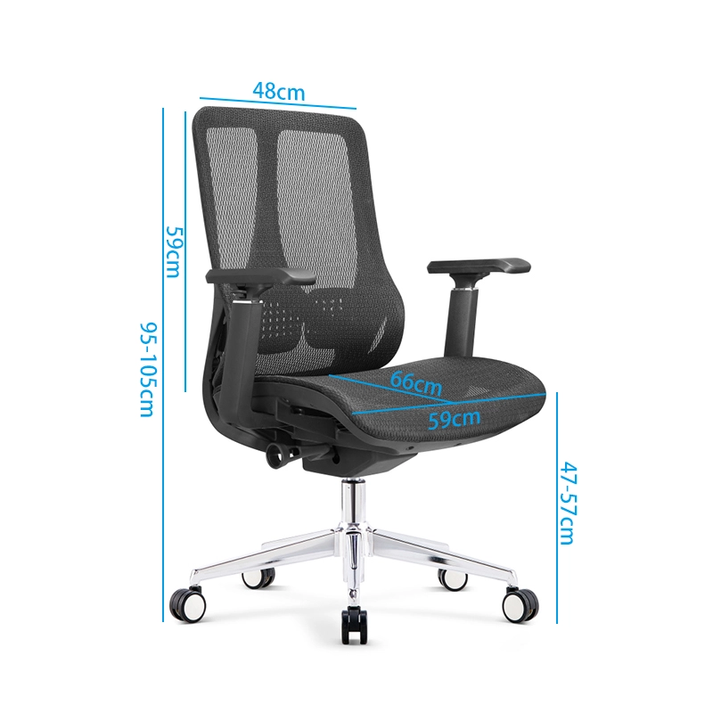 Luxury Mesh Executive Office Chair with Adjustable Armrests - MEI YI