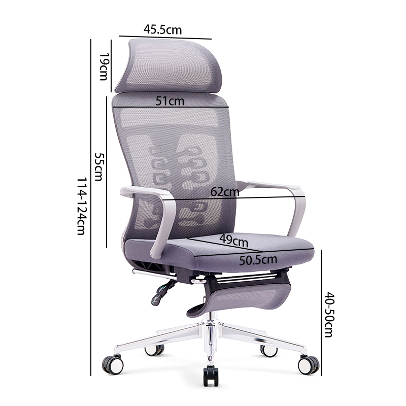 Italian Modern Ergonomic Mesh Lounge Chair with Integrated Support System